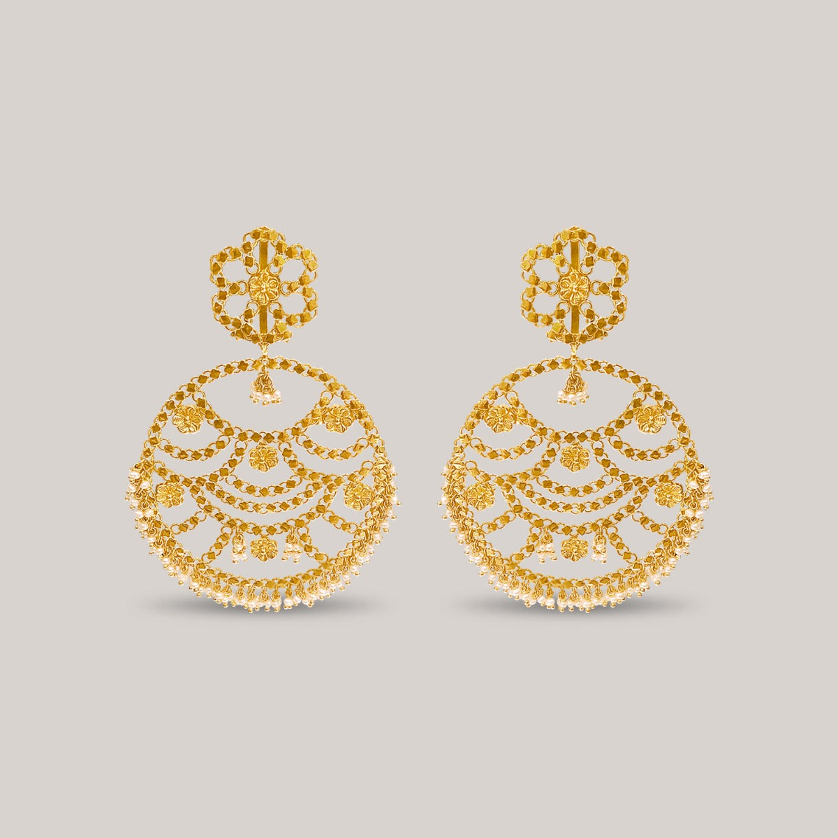 Abra Trellis Gold Earrings