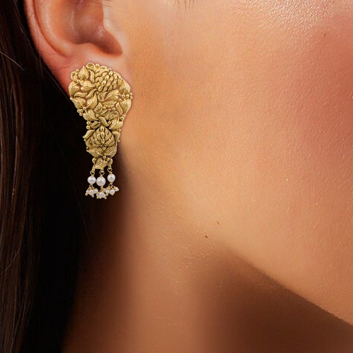 Blooming Leaf Gold Choker Set