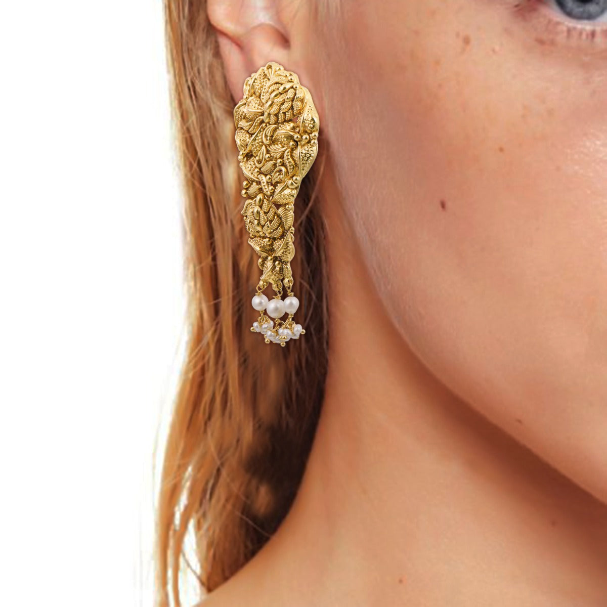 Blooming Leaf Gold Choker Set