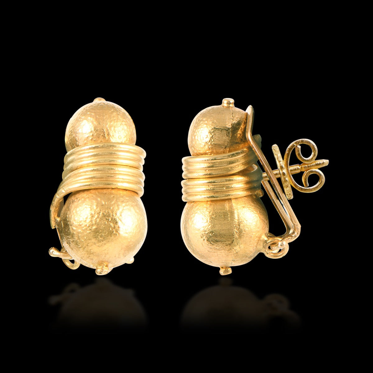 Ratatouille Gold Earrings