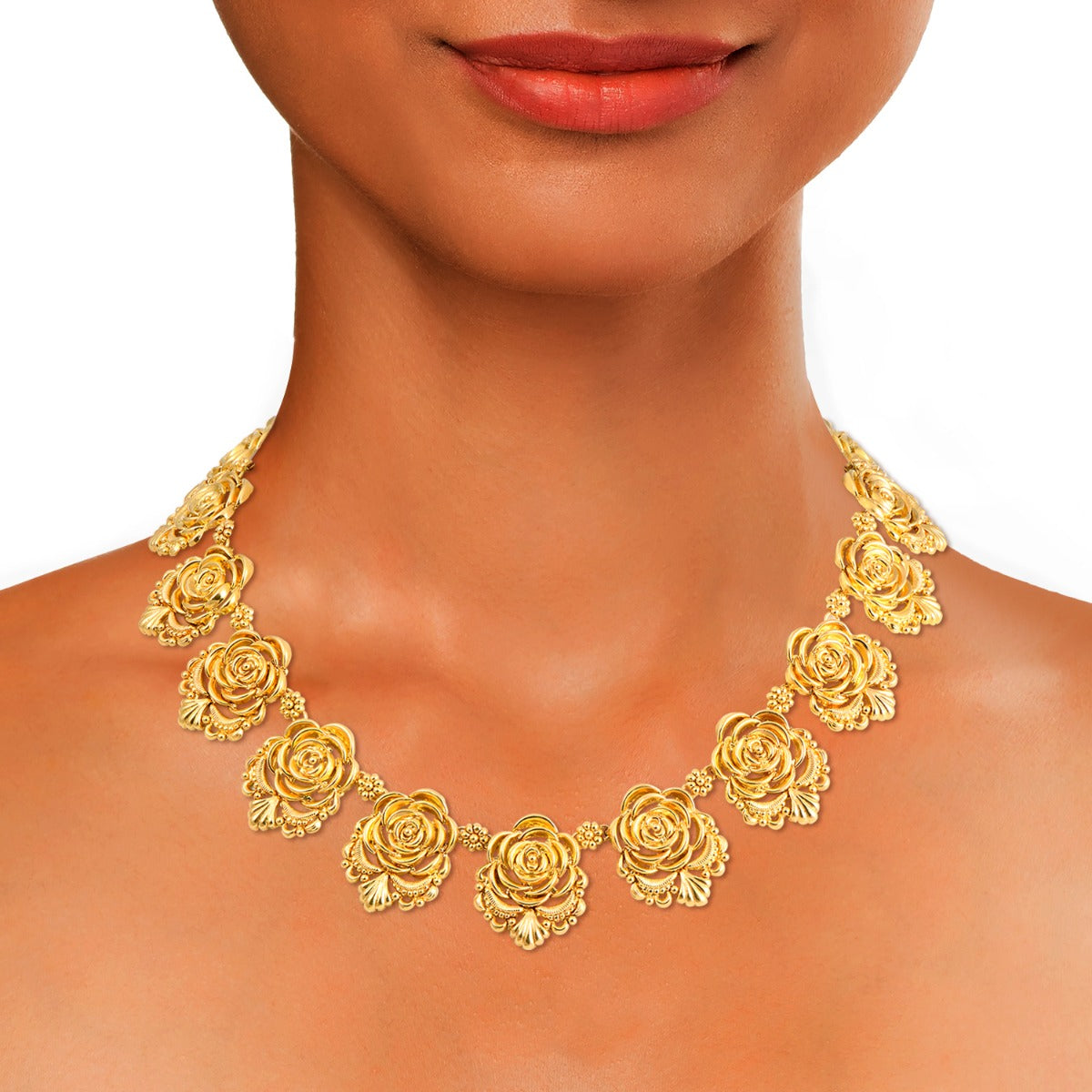 Roulette Garden Gold Necklace