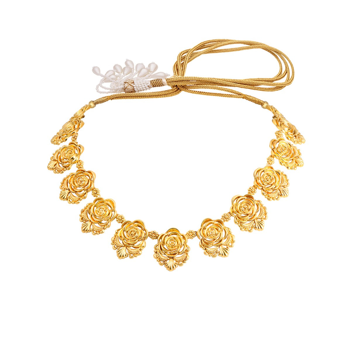 Roulette Garden Gold Necklace Set