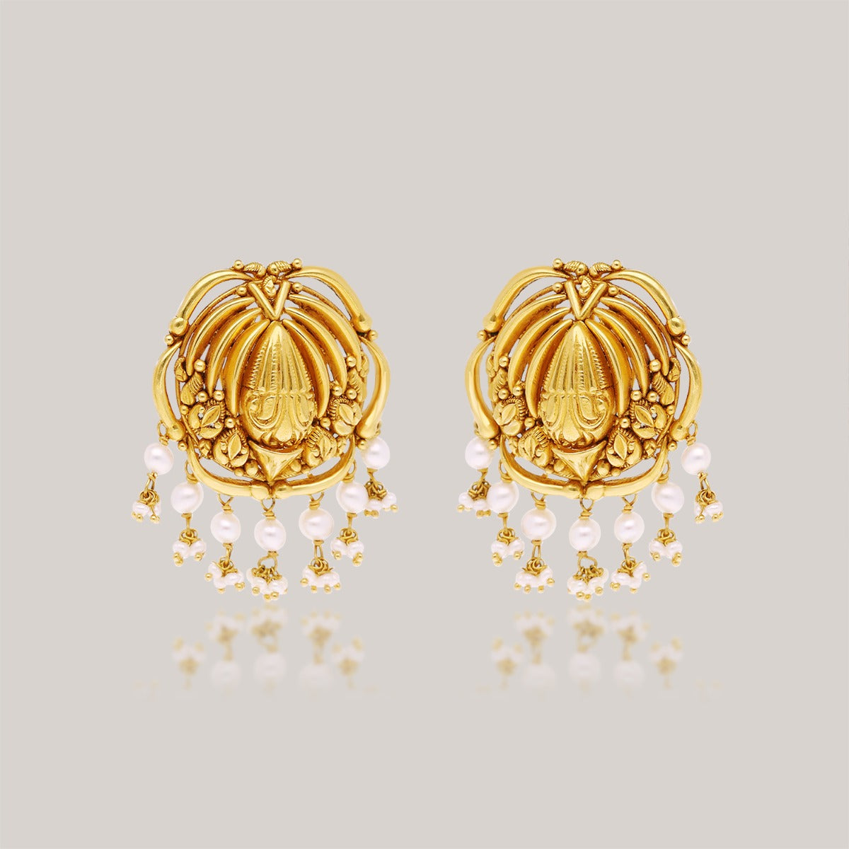 Beetle Gold Earrings