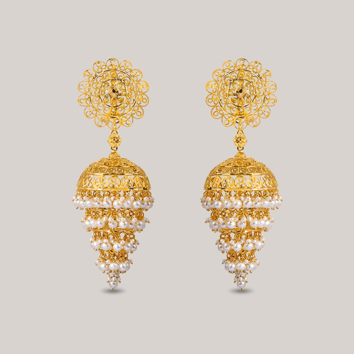 Zeenaha Gold Jhumka