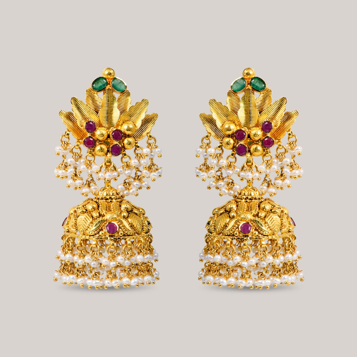 Water Lily Gold Necklace Set