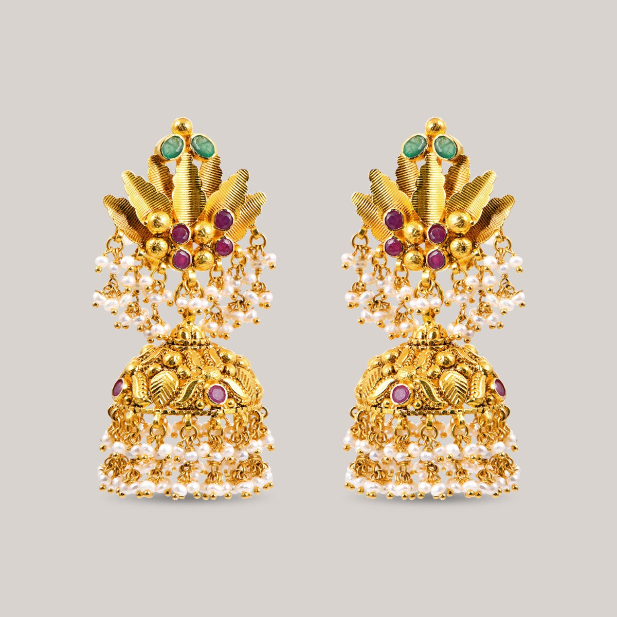 Water Lily Gold Necklace Set