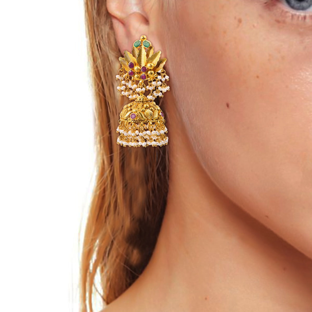 Water Lily Gold Necklace Set