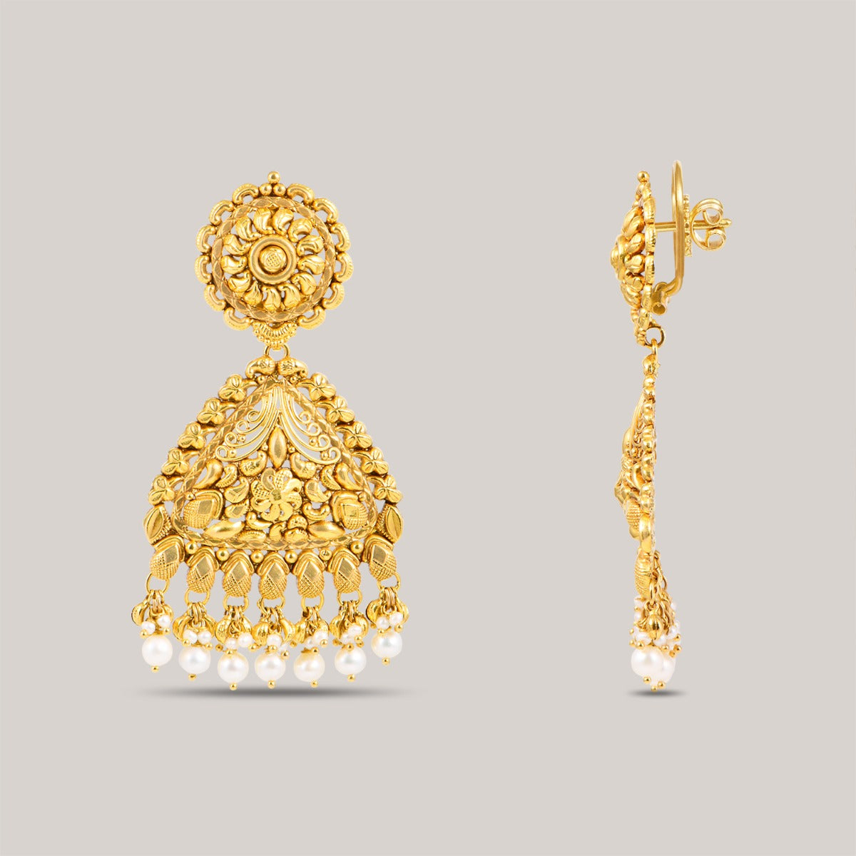 Zuhur Gold Earrings