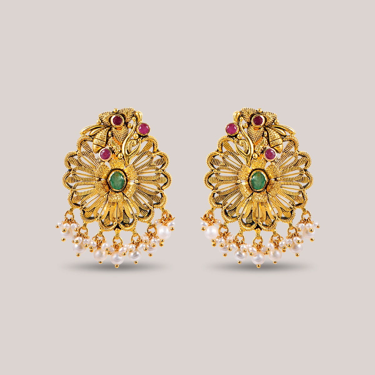 Opus Gemstone Gold Earrings