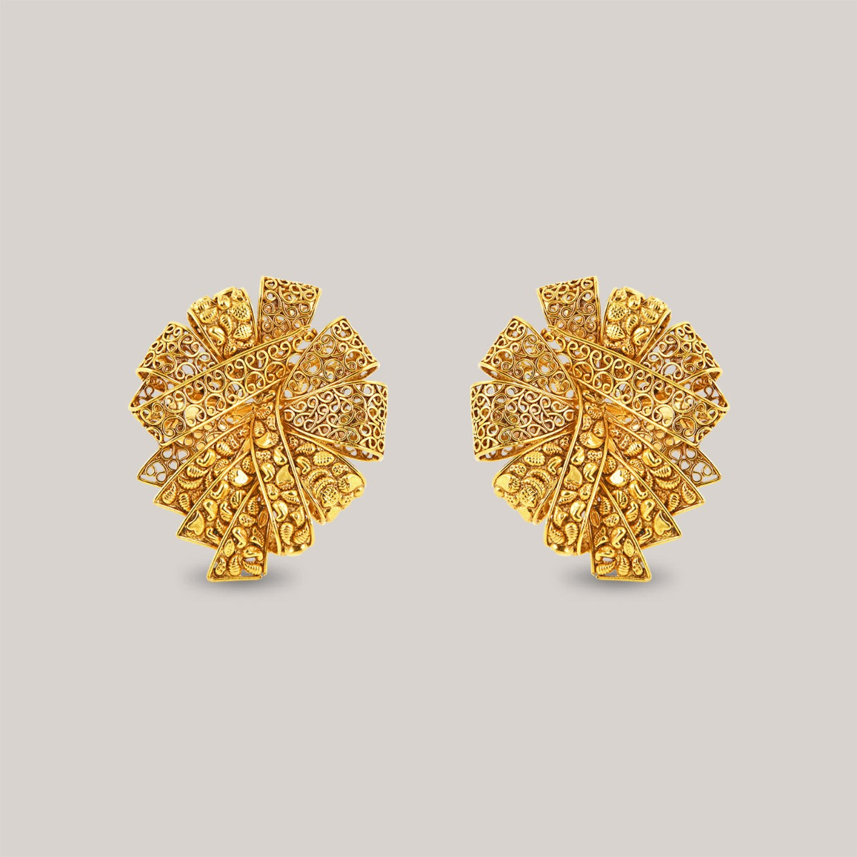 Boucle Stud Gold Earrings
