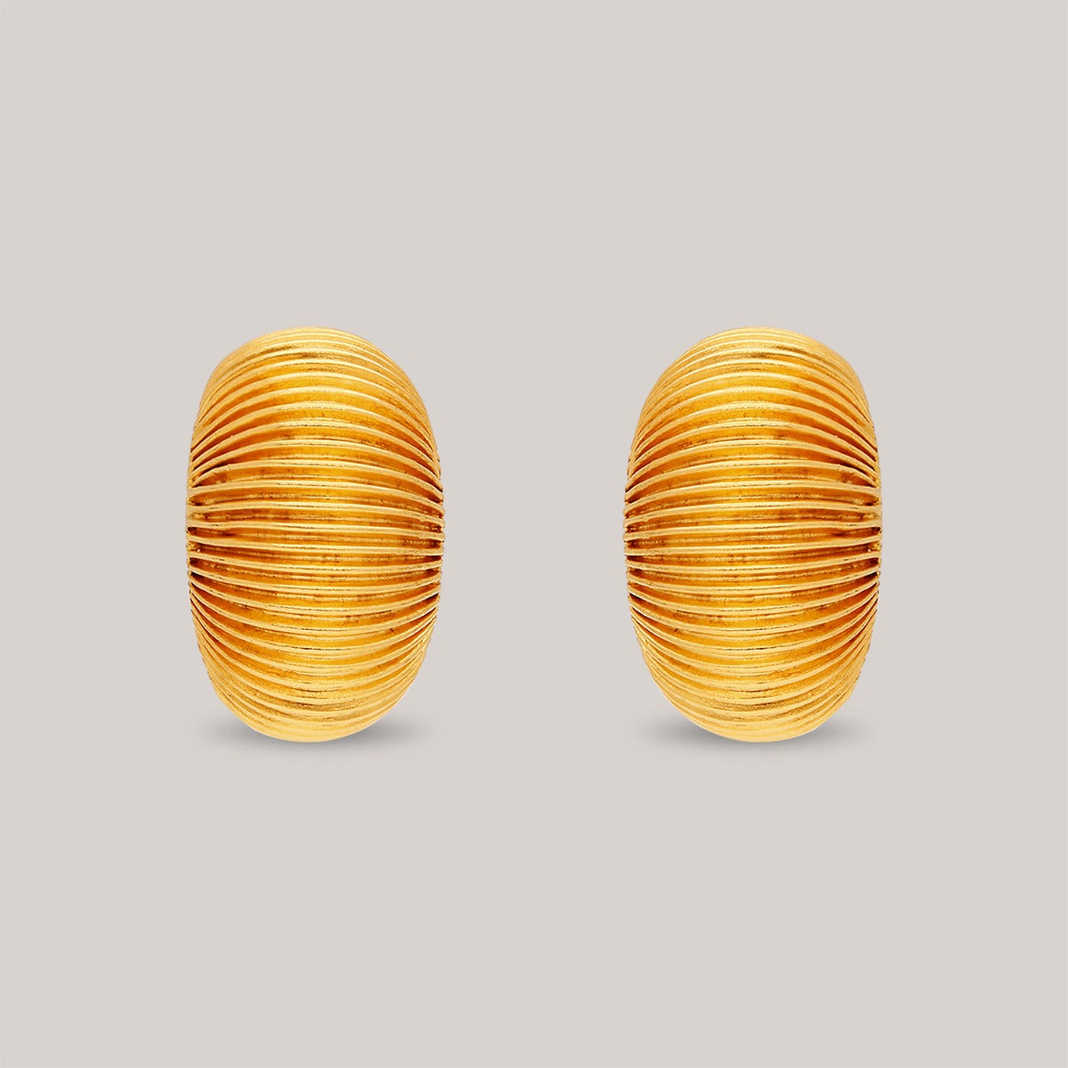 Coquille Gold Stud Earrings