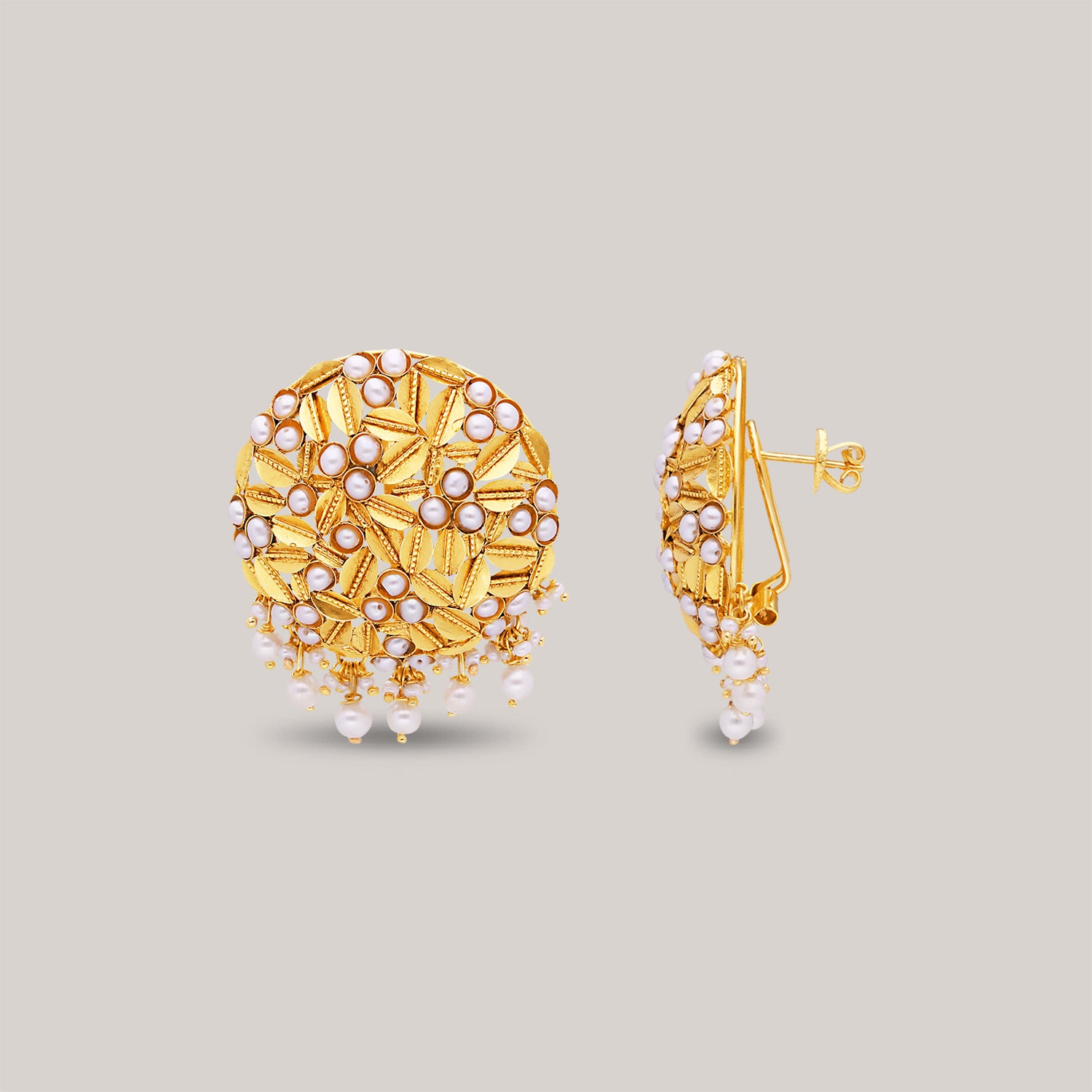 Serendipity Pearl Gold Earrings