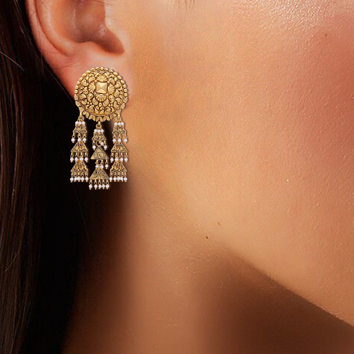 Mandisa Gold Earrings