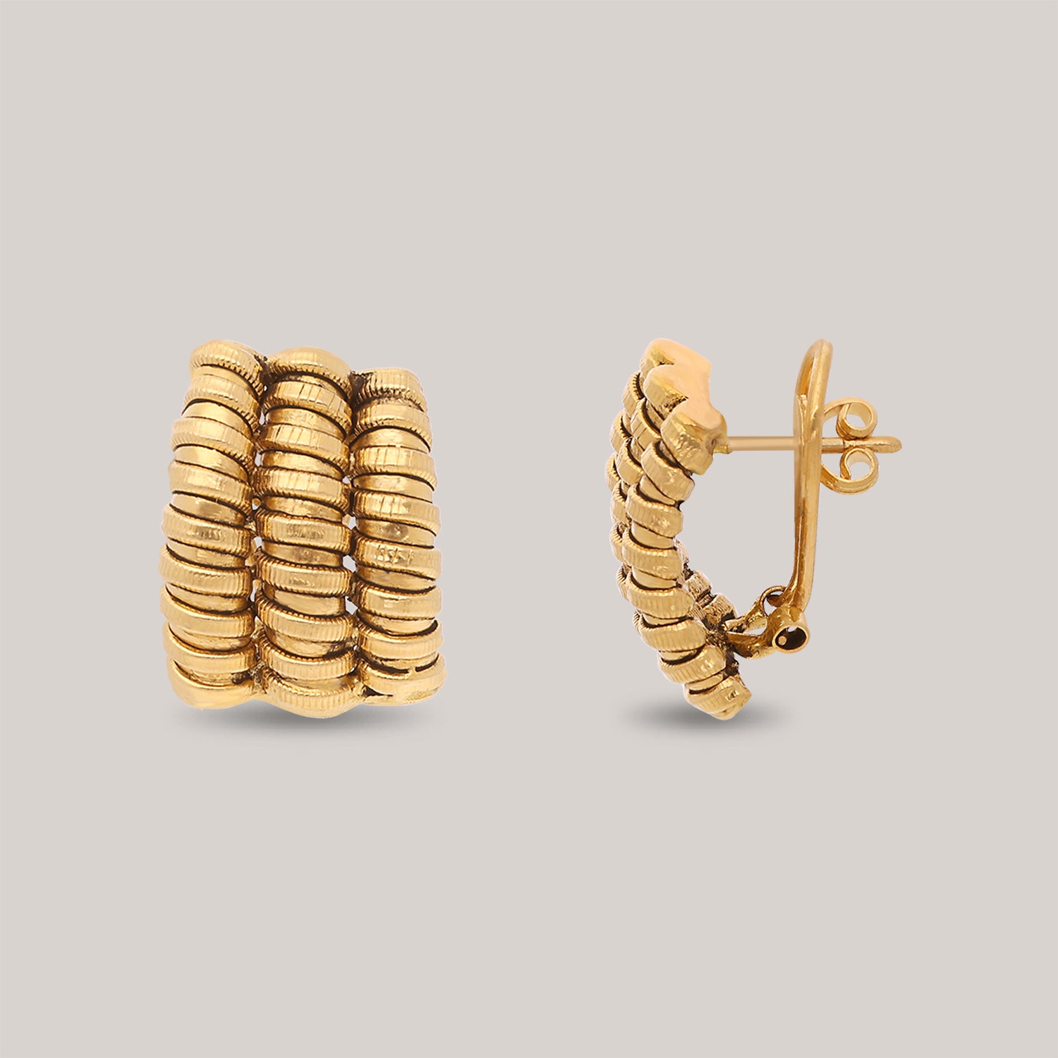 Coil Gold Earrings
