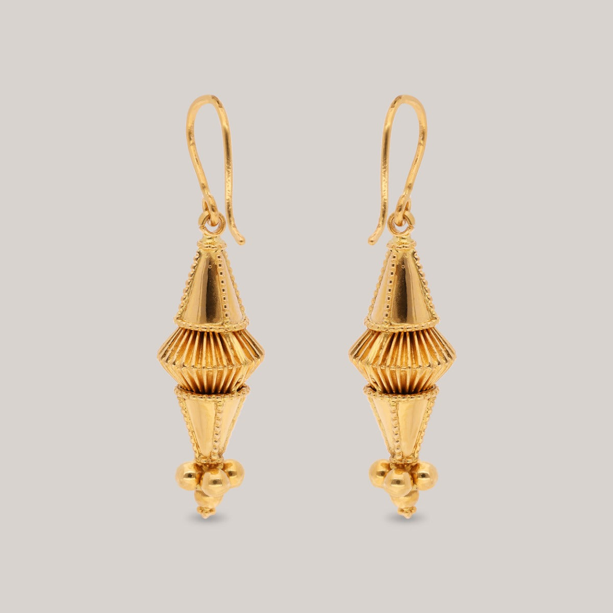 Pellet Gold Earrings