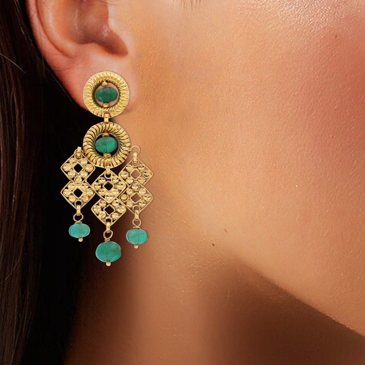 Ehani Gold Necklace Set