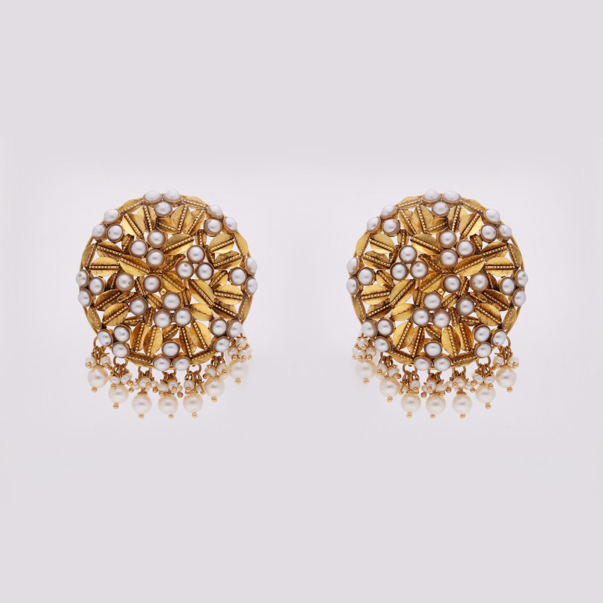 Kundan Charm Gold Earrings
