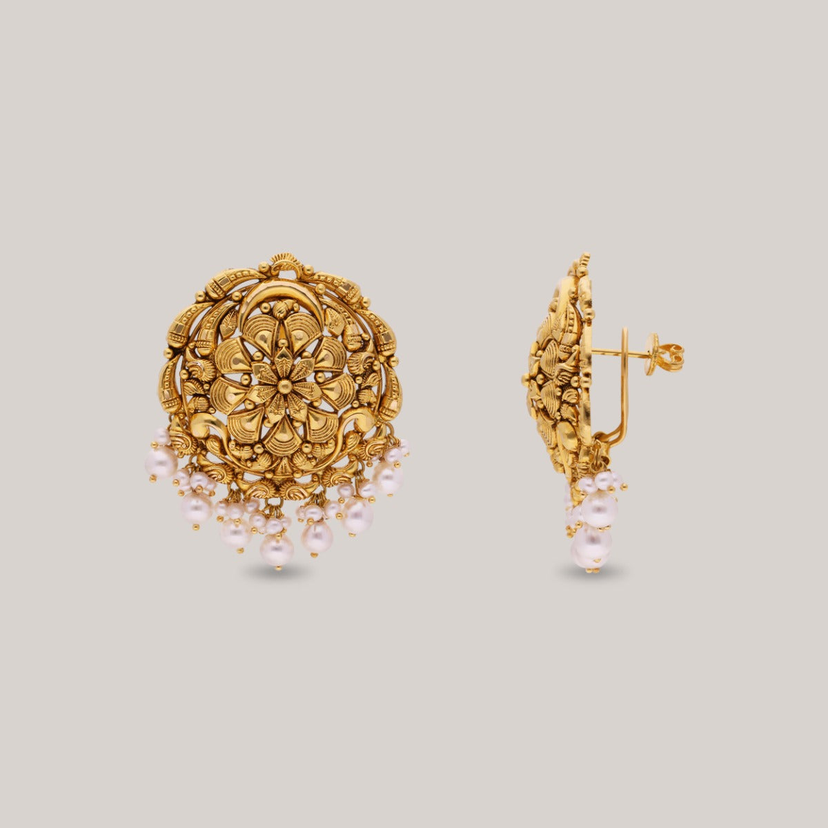 Nayanika Gold Earrings