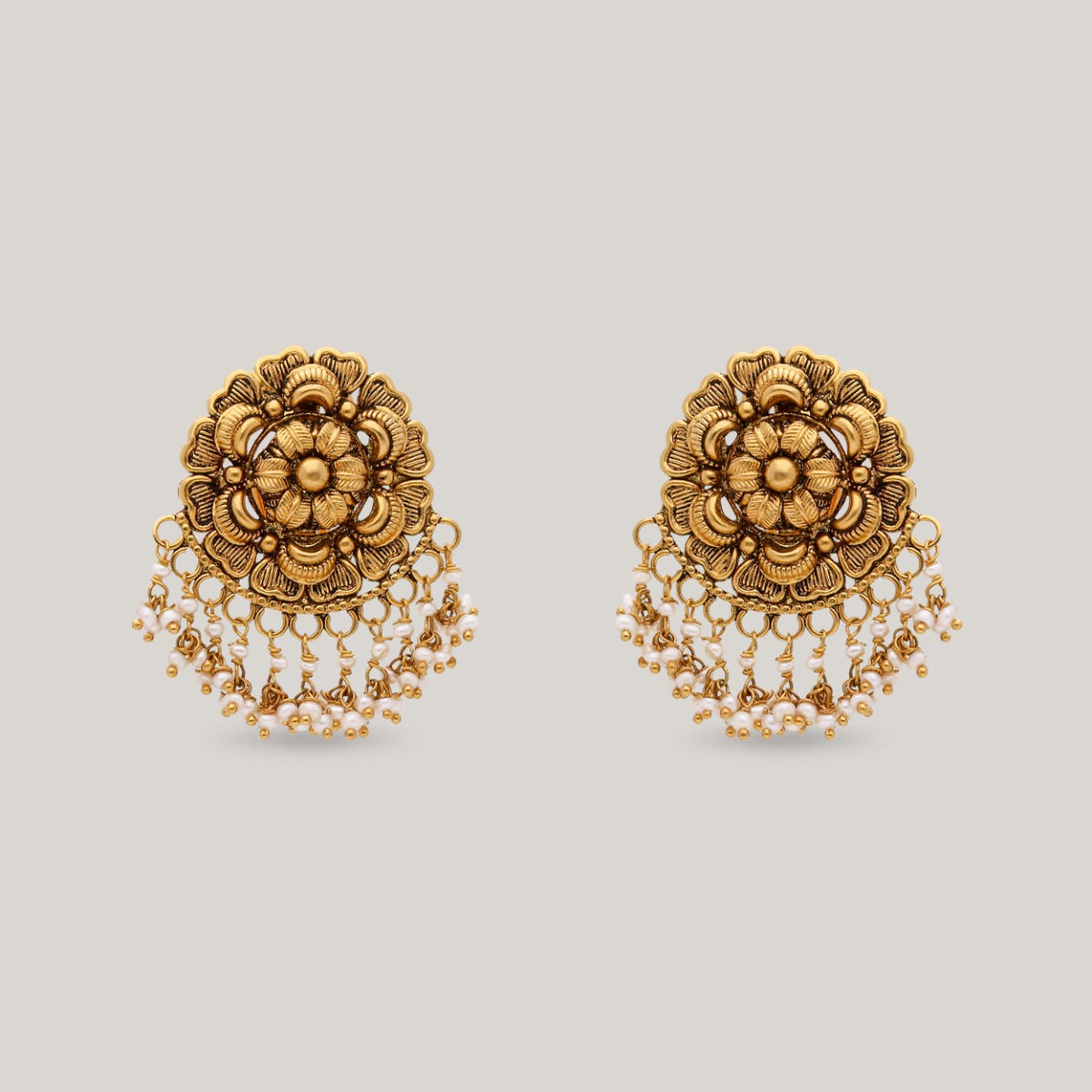 Blooming Radiance Gold Earrings