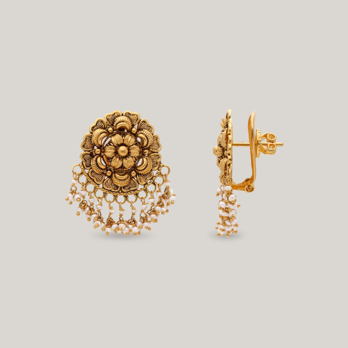 Blooming Radiance Gold Earrings
