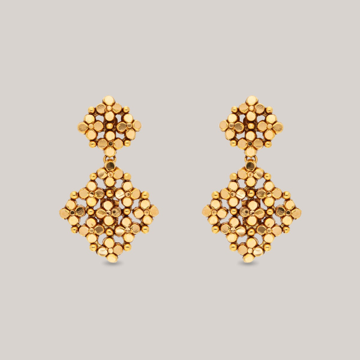 Floret Shine Gold Earrings