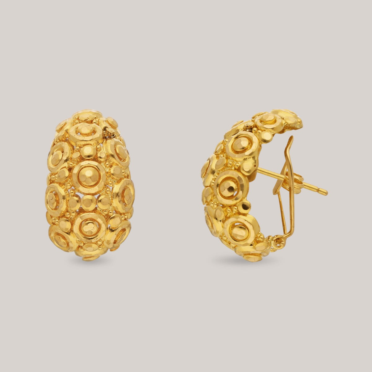 Celestial Circles Gold Earrings