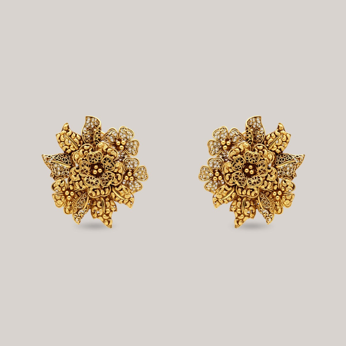 Mystic Petal Gold Earrings