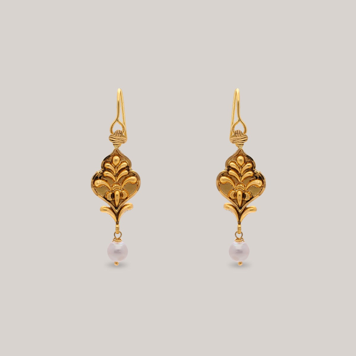 Florence Pearl Gold Earrings