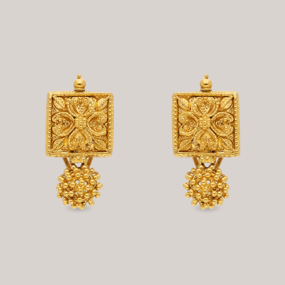 Temple Treasure Gold Earrings