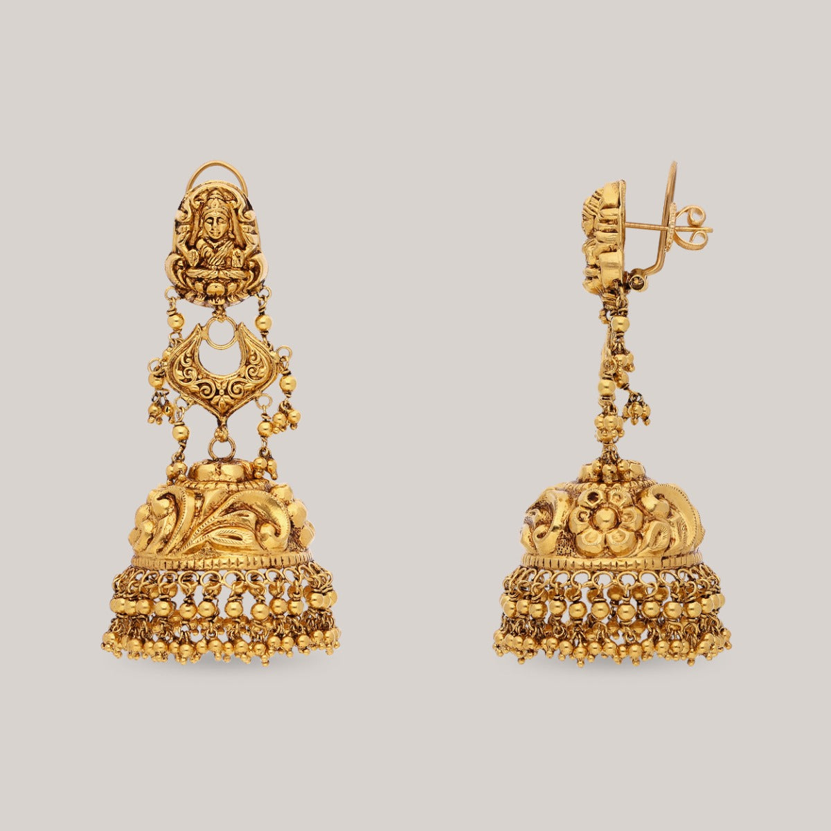 Antique Aura Gold Jhumka