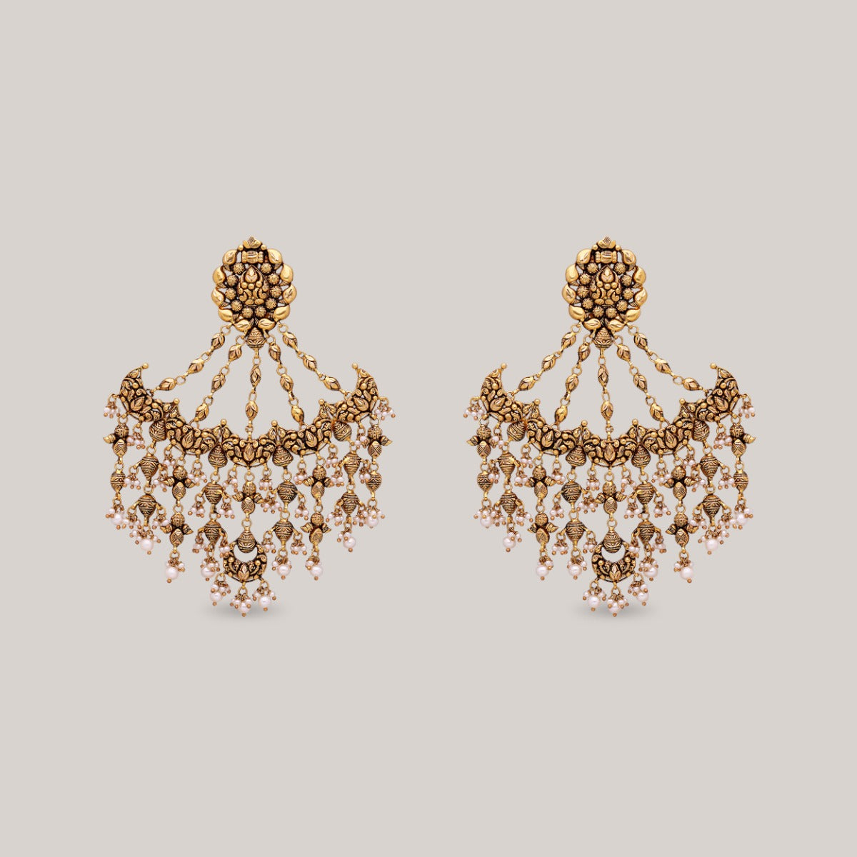 Royal Symphony Gold Earrings