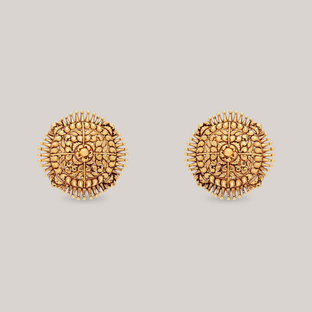 Heritage Chakra Gold Earrings