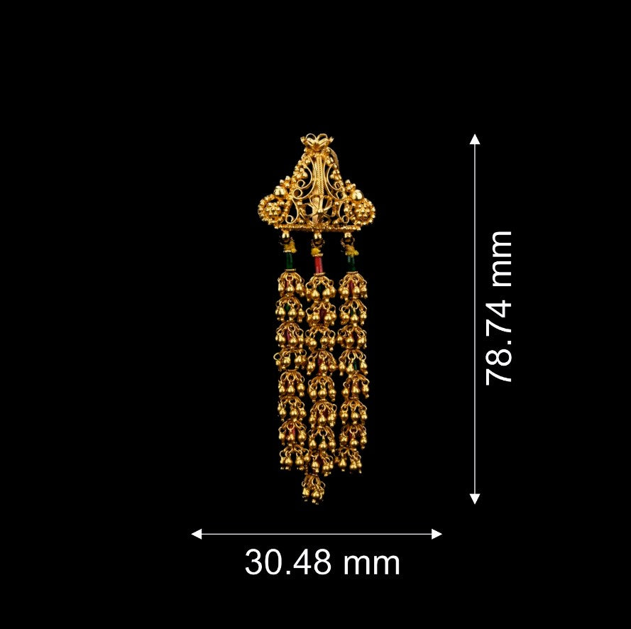 Traditional Tassel Gold Earrings