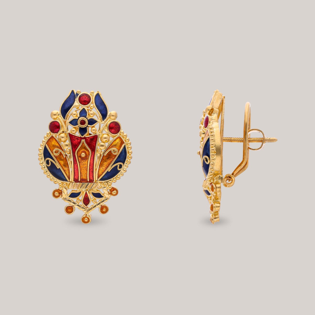 Marigold Mosaic Gold Earrings