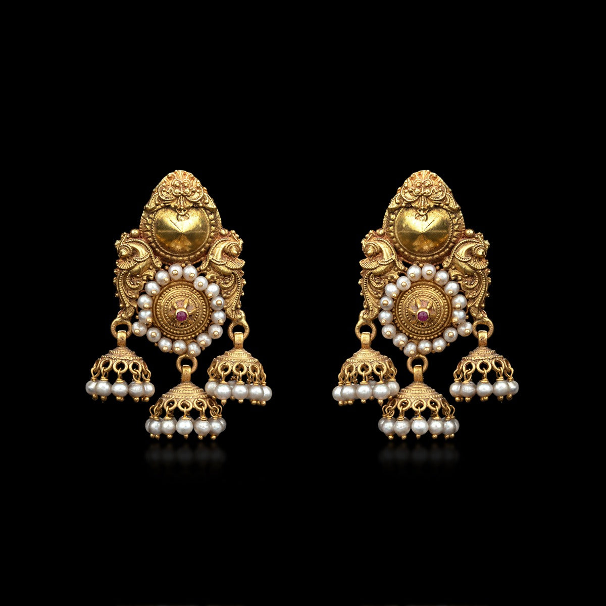 Temple Gold Earrings