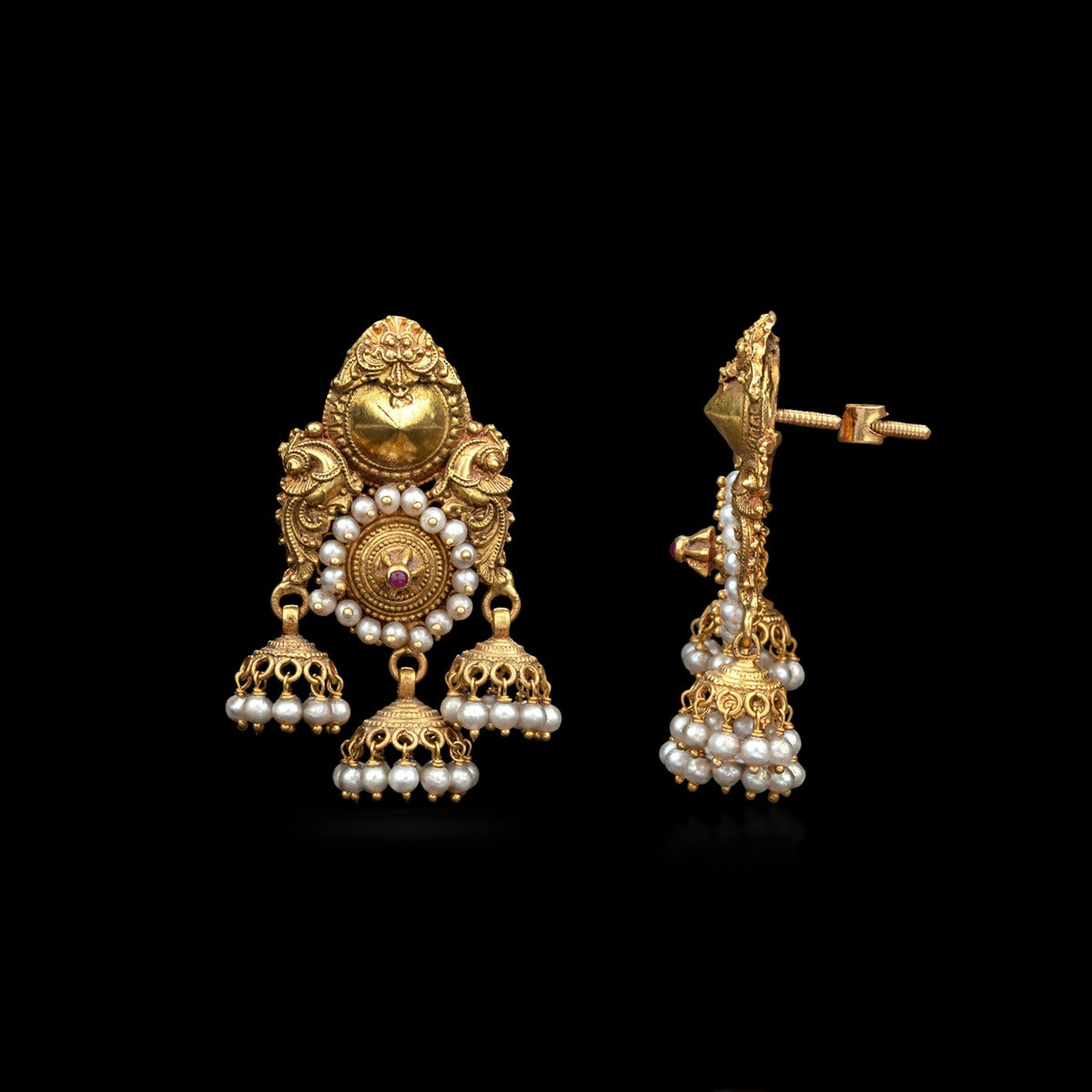 Temple Gold Earrings