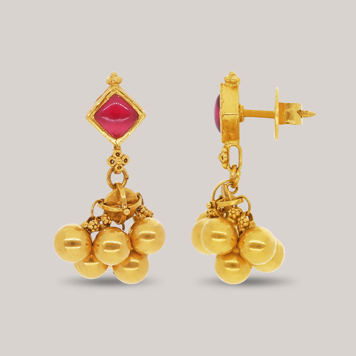 Bauble Gold Earrings