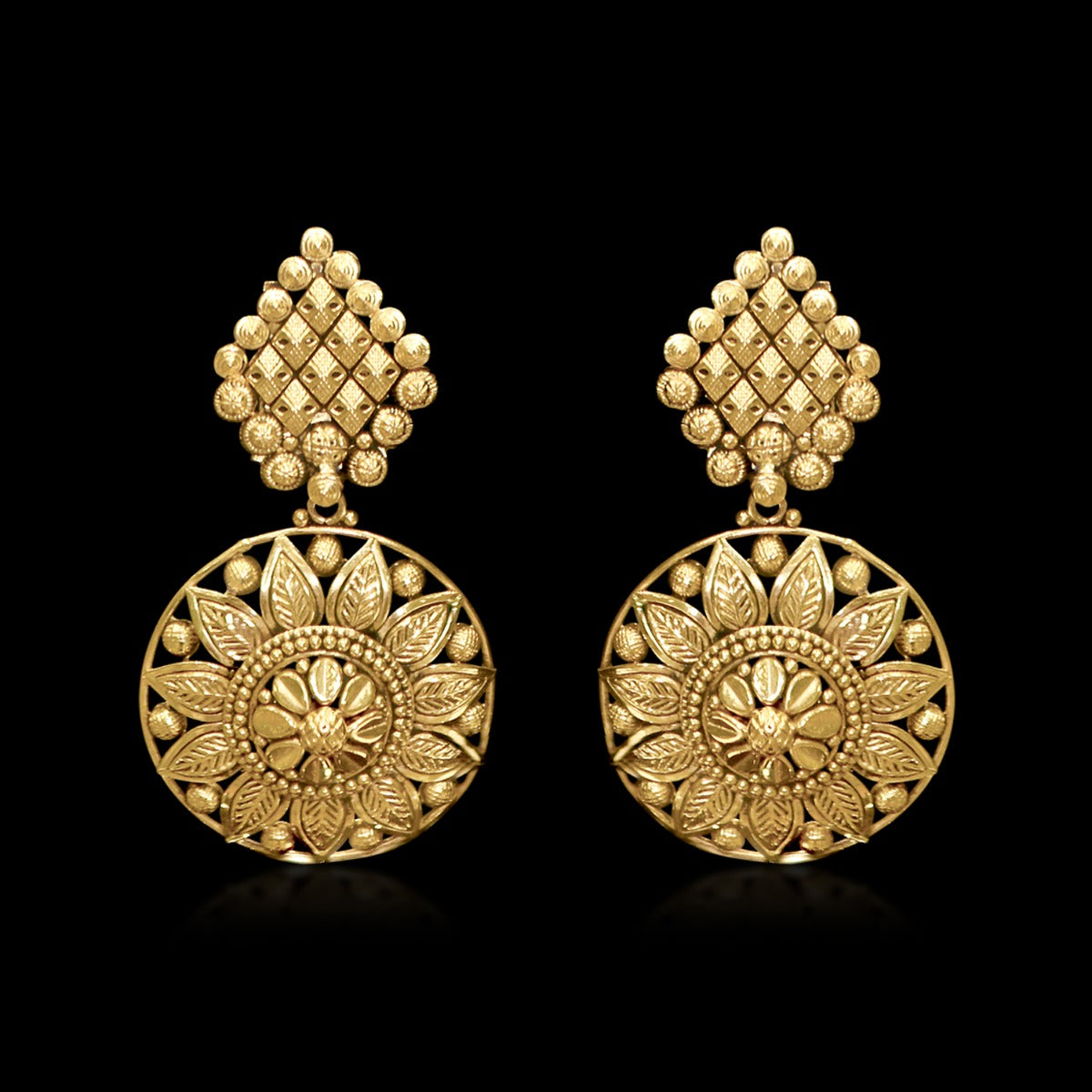 Flushed Blooming Sun Gold Choker Set
