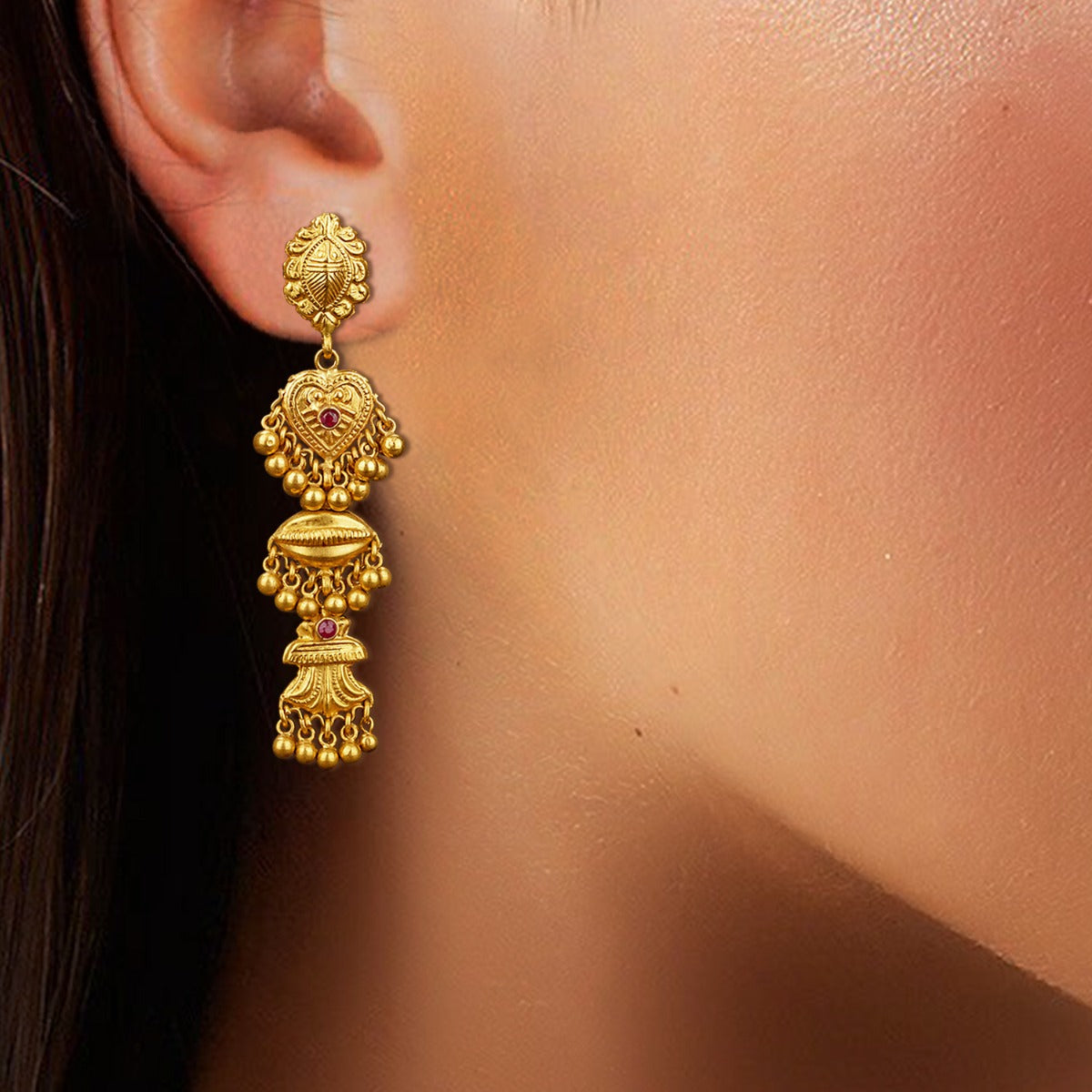 Bride To Be Gold Earrings