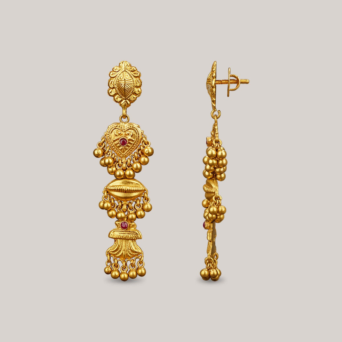Bride To Be Gold Earrings