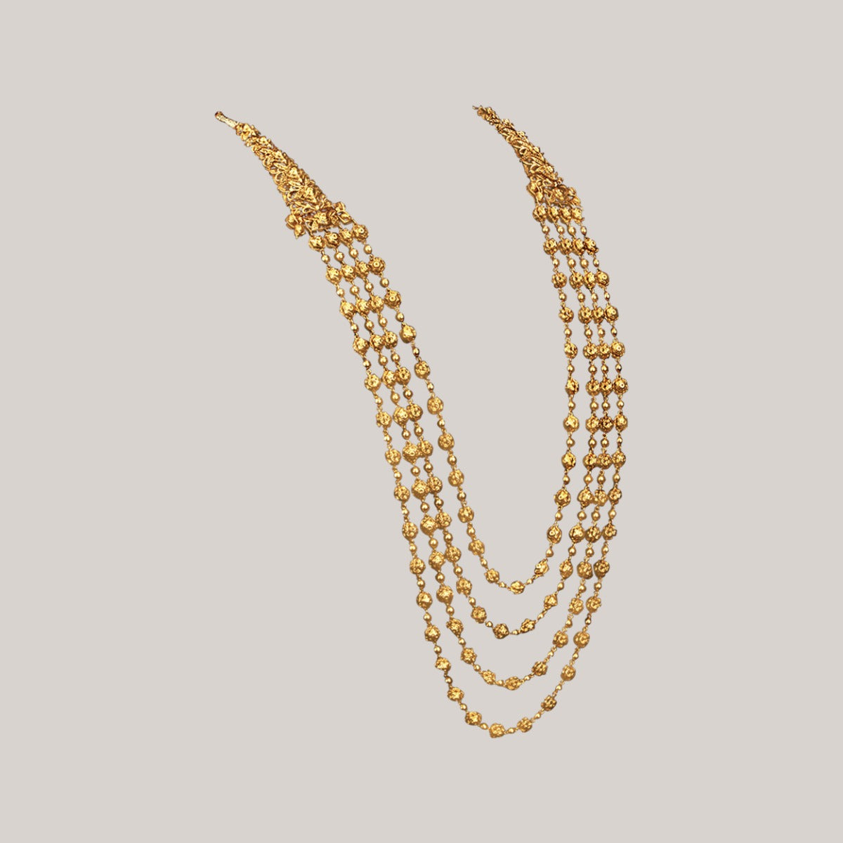 Temple Goddess Gold Necklace