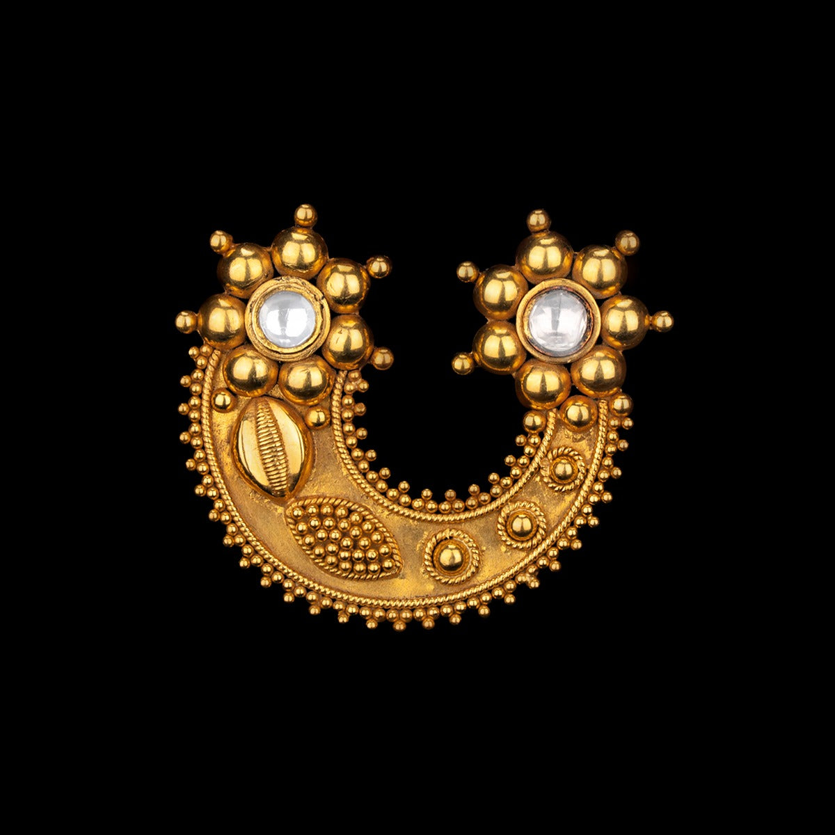 Half Moon Gold Pendant
