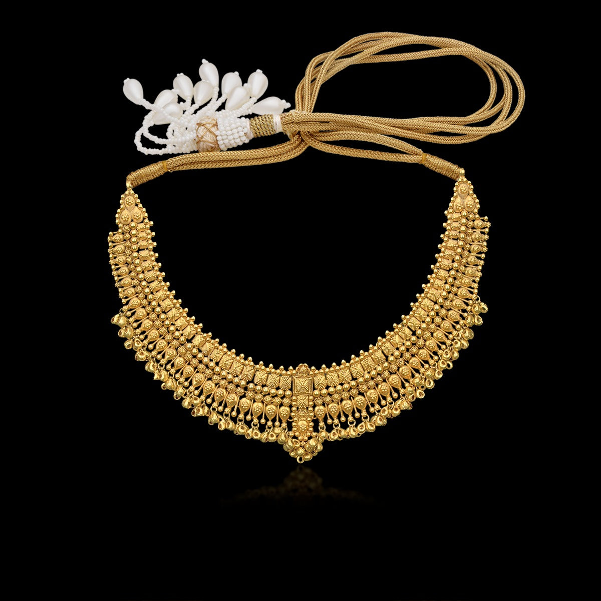 Boat Wide Gold Necklace