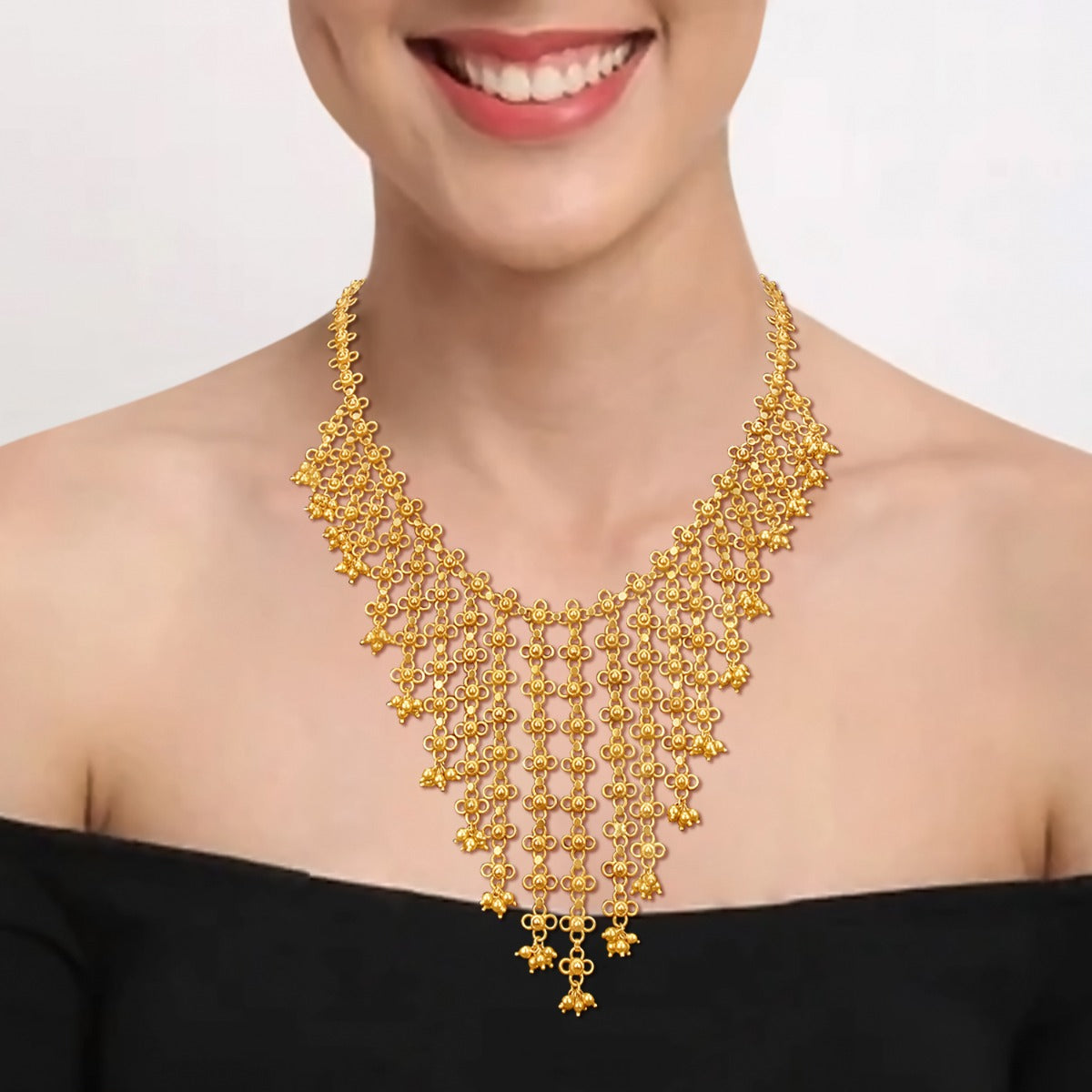 Waterfall Gold Necklace