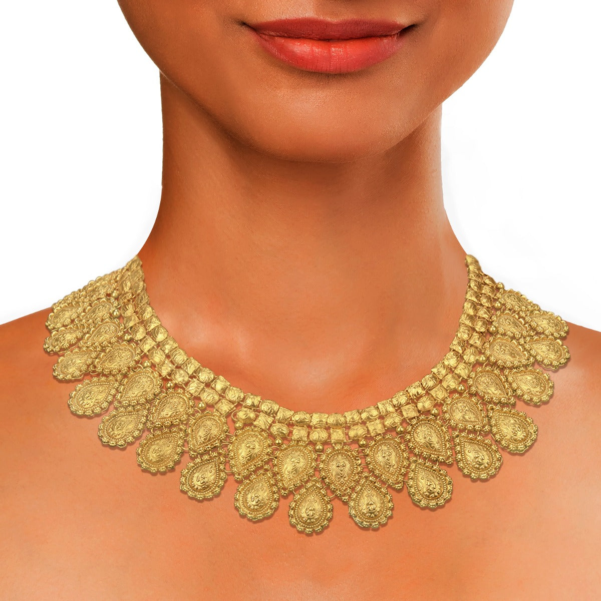Diya Queen Gold Necklace