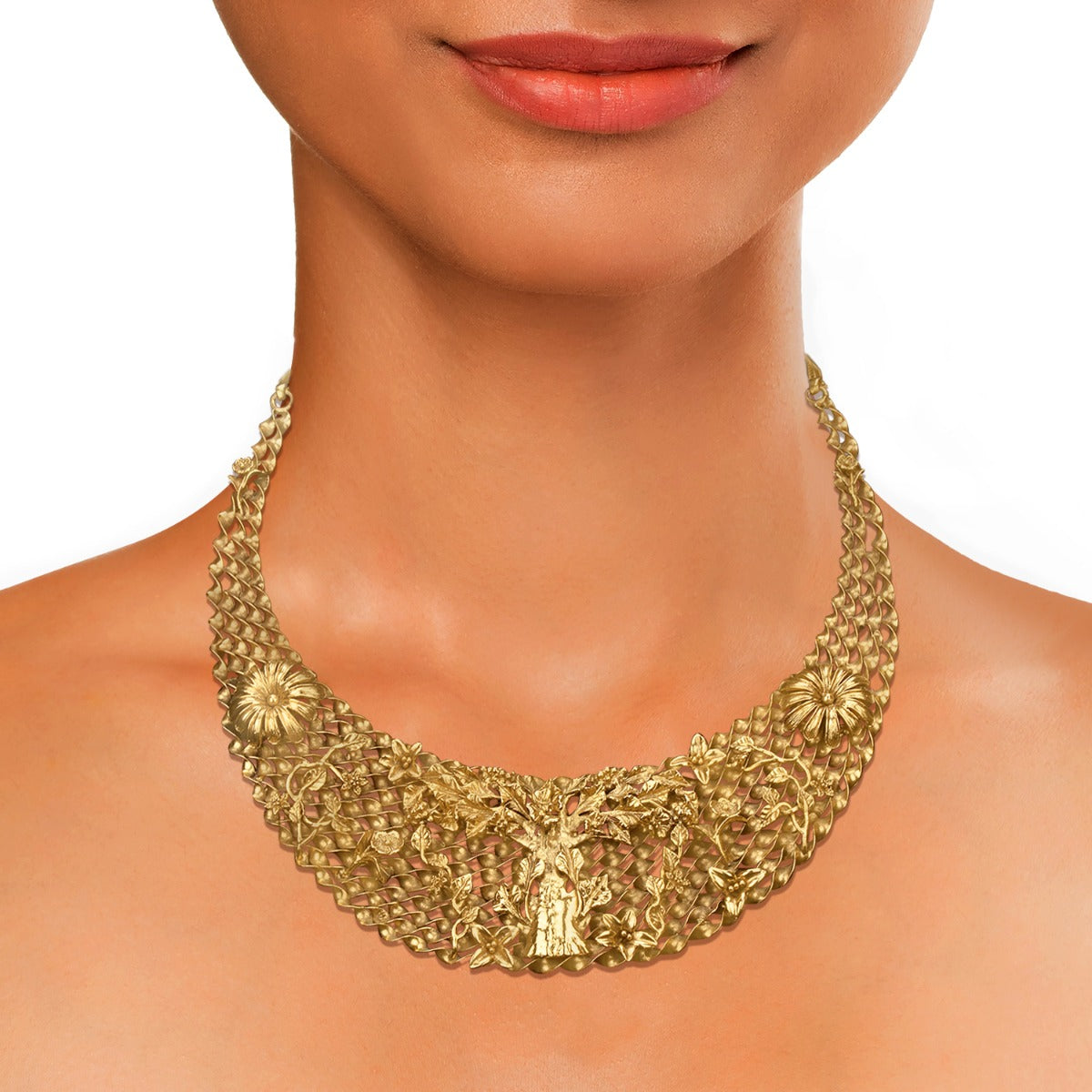 Bent Boat Gold Necklace