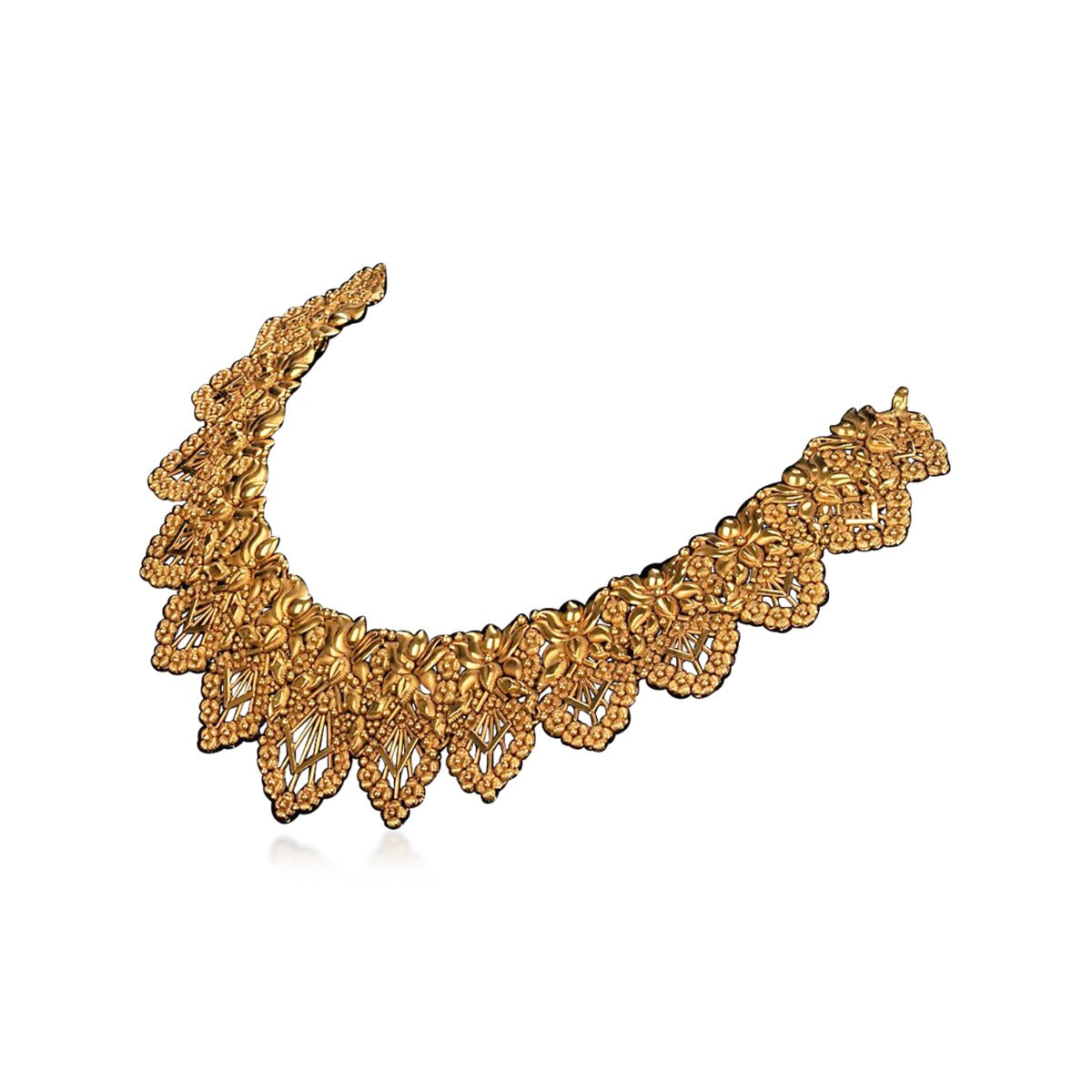 Spoke Mash Gold Necklace