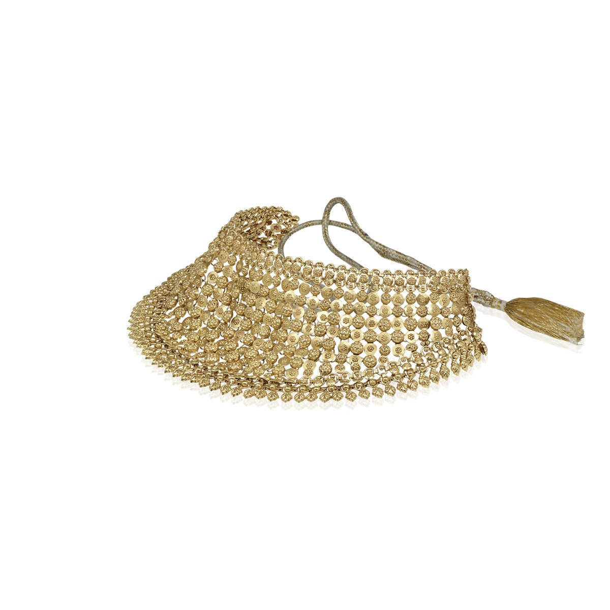 Yellow Gold Dotted Choker