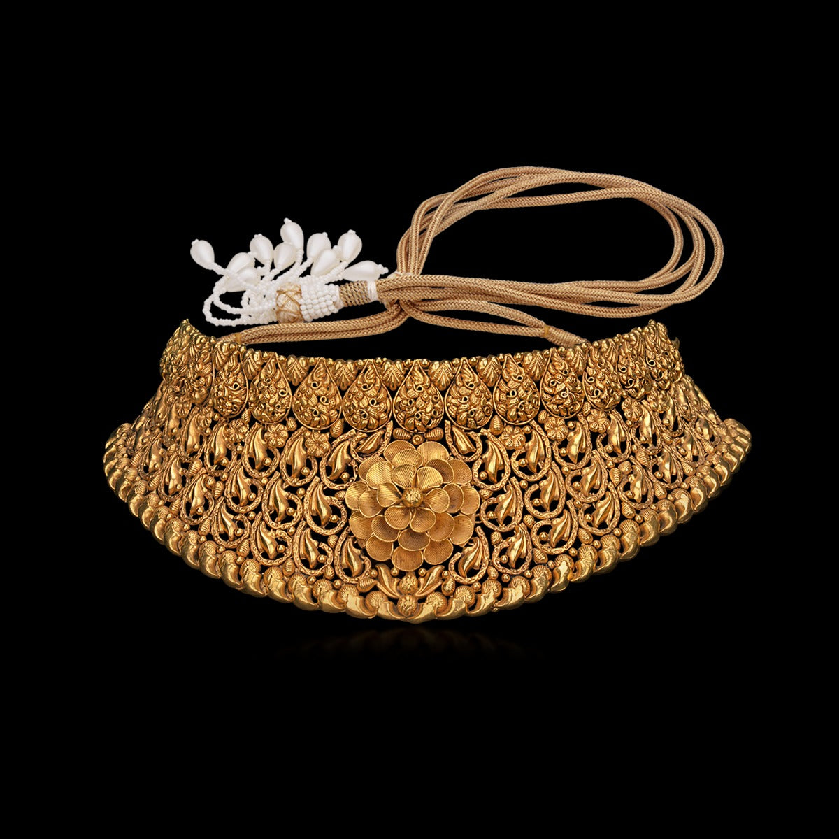 Rose Bed Gold Necklace