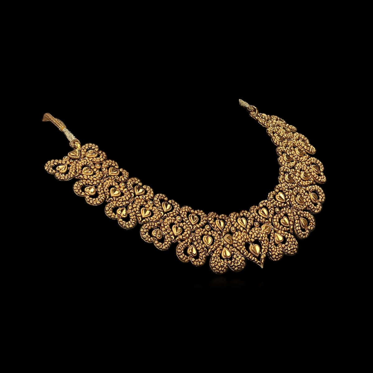 Hearty Art Gold Necklace